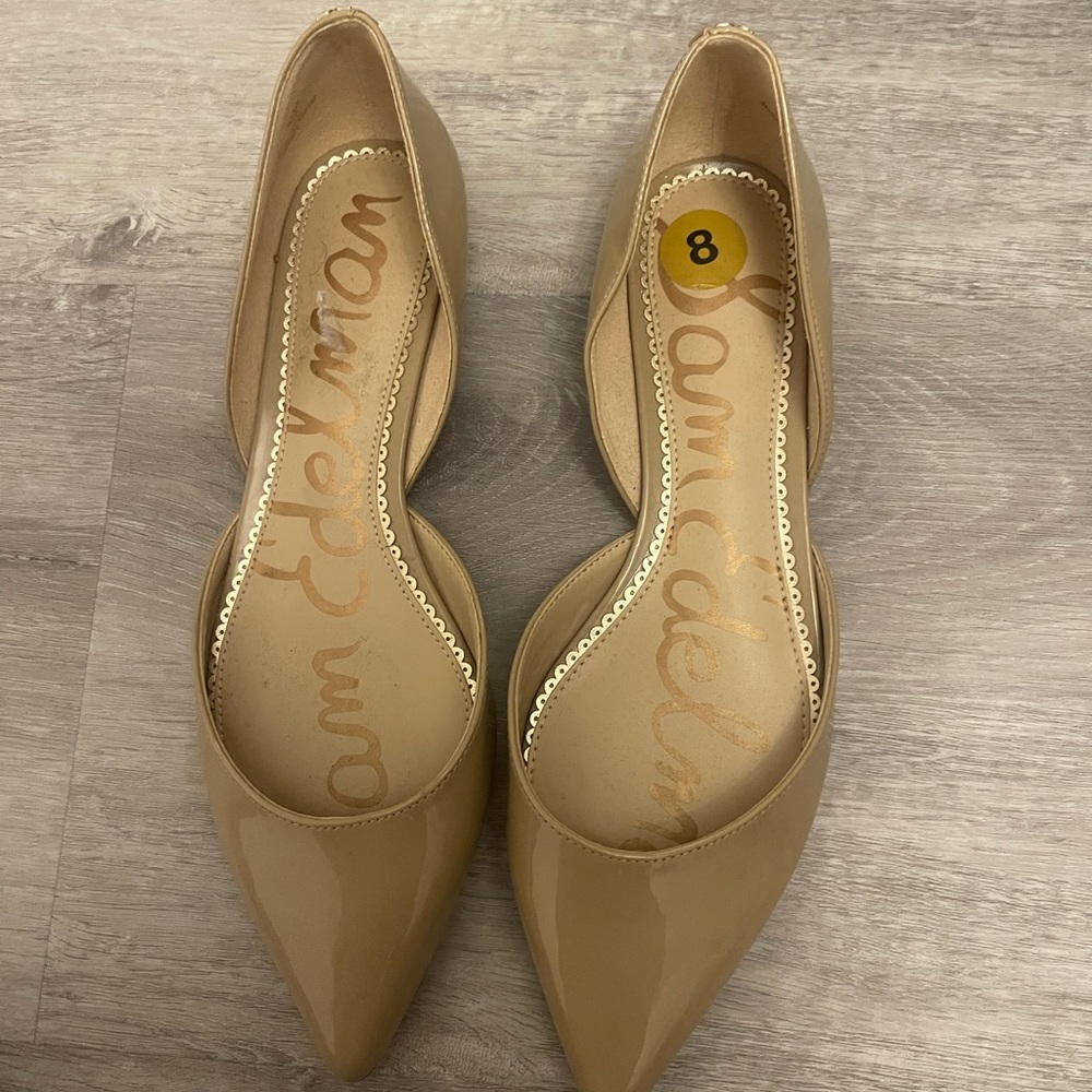 Nude Patent Leather Flats